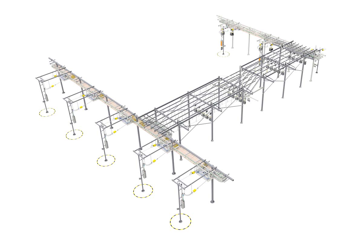 Harness-Overhead-Logistics-Conveyor-System